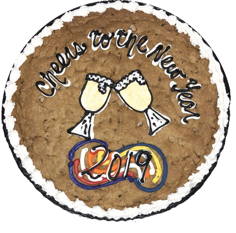 Happy New Year 2019 Custom Cookie Cake